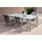 Armen Living Sienna and Madsen 5 Piece Outdoor Eucalyptus Dining Set with Gray Teak Finish SETODDI5DK - alternate 5